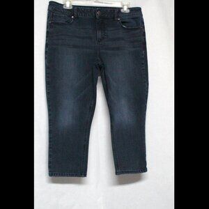Women's Size 14 Skinny Seven7 Blue Jean Capri Pants